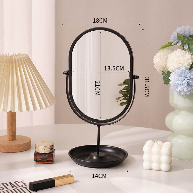 Household High-value Dressing Table Bedroom Desktop Makeup Mirror Lightweight